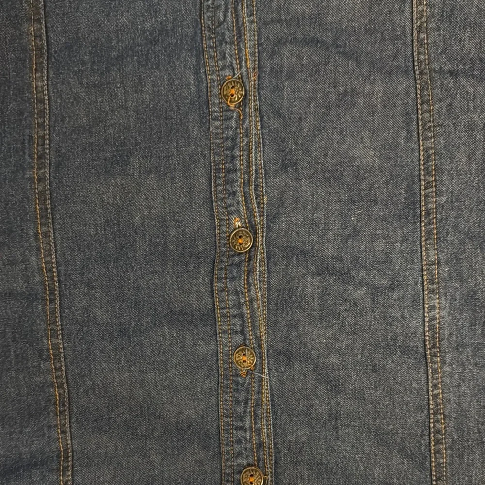 Jean Junction VTG Denim Button-Down Dress - Picture 5 of 10